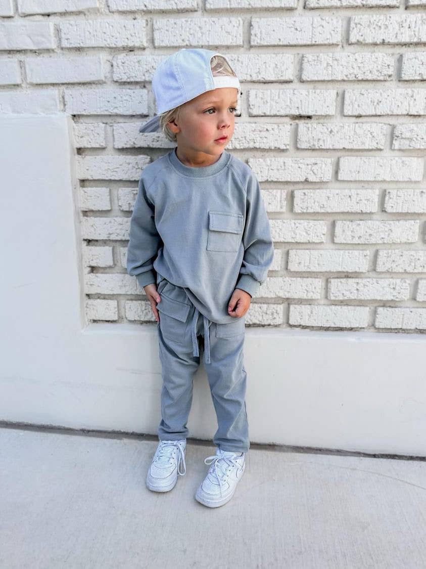Raglan Daywear Set | Dusty Blue