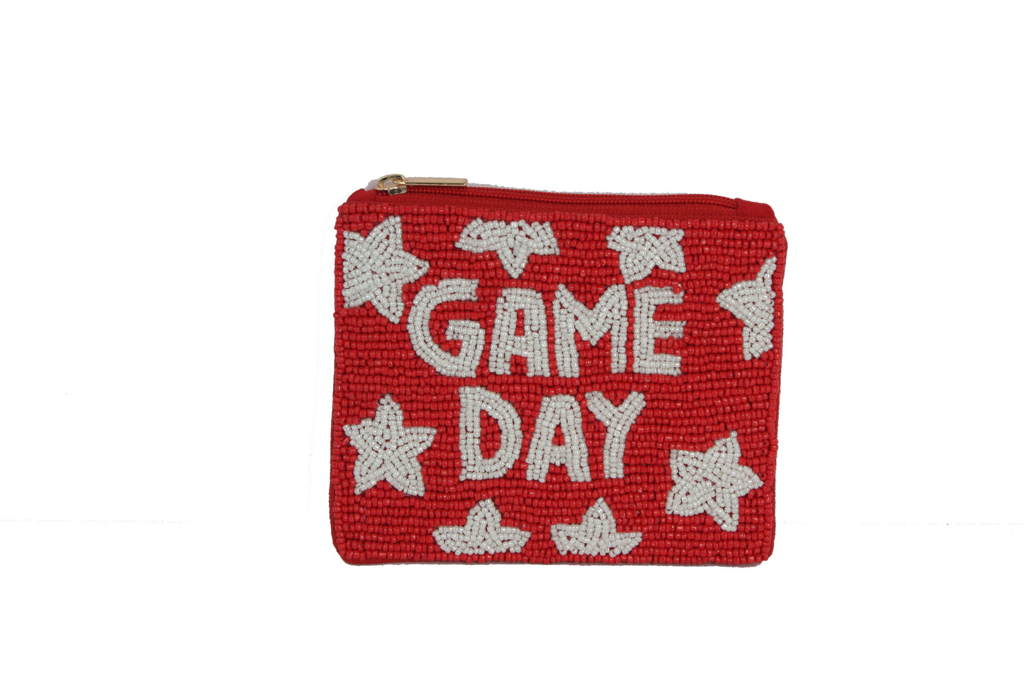Game Day | Red Star | Beaded Zip