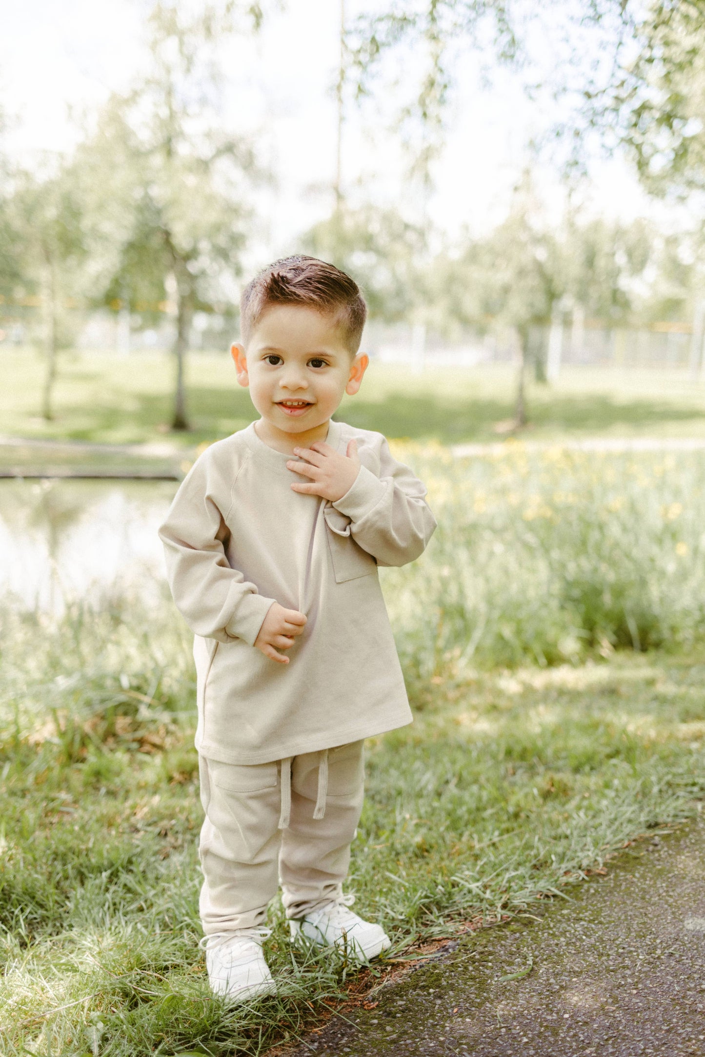 Raglan Daywear Set | Pale Grey