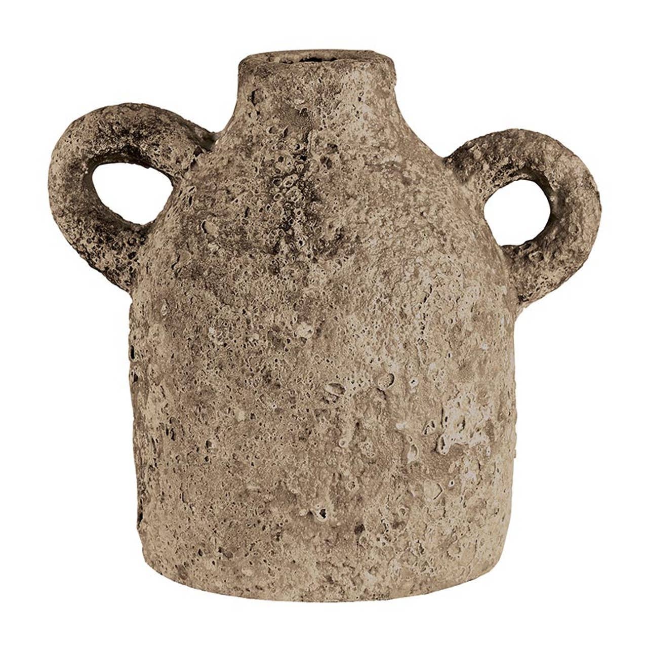 Natural Jug Stone Vase | Terracotta