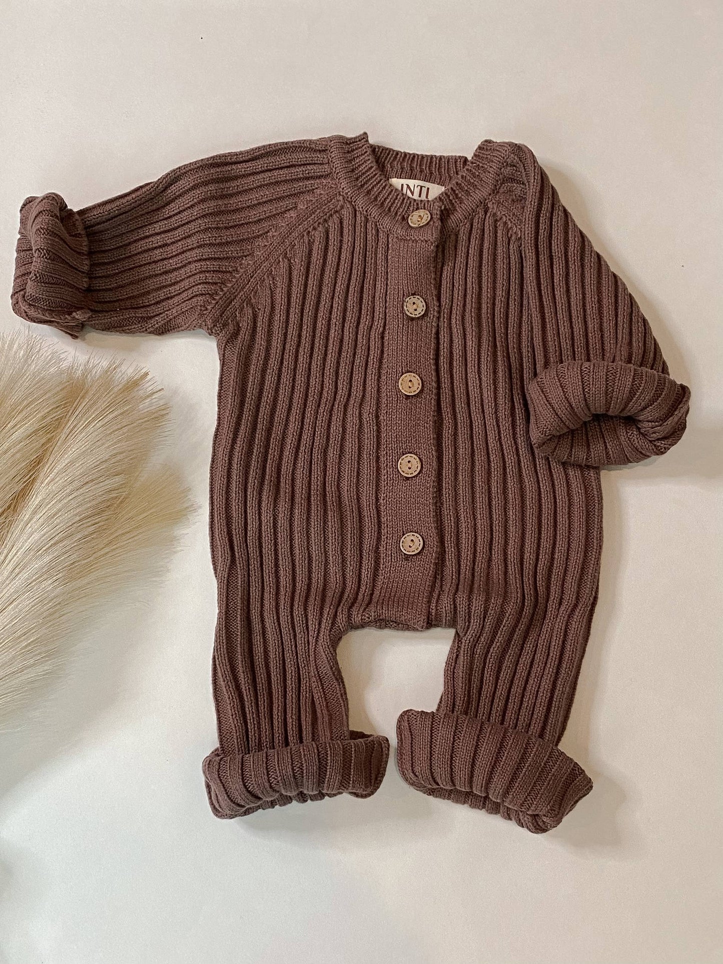 Ribbed Knit Playsuit | Java