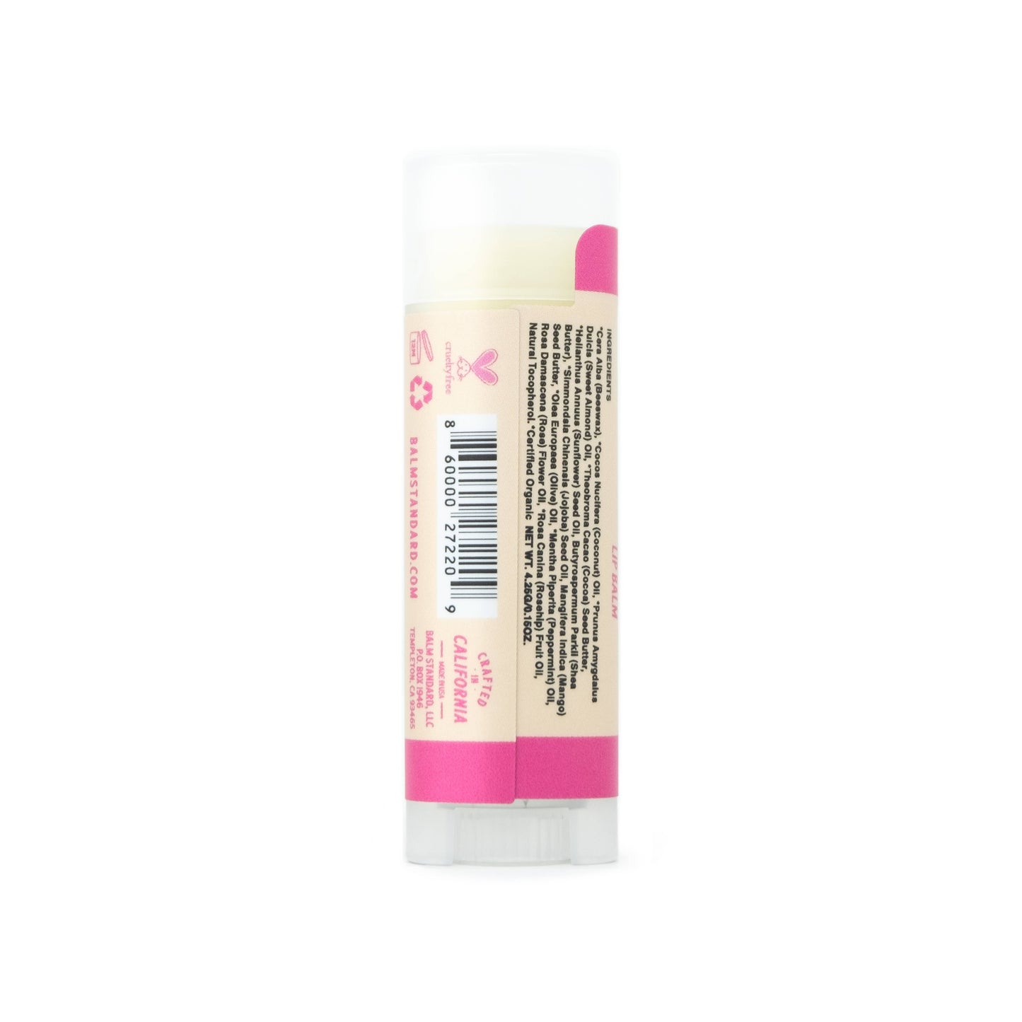 Lip Balm | Rose Petal + Mint