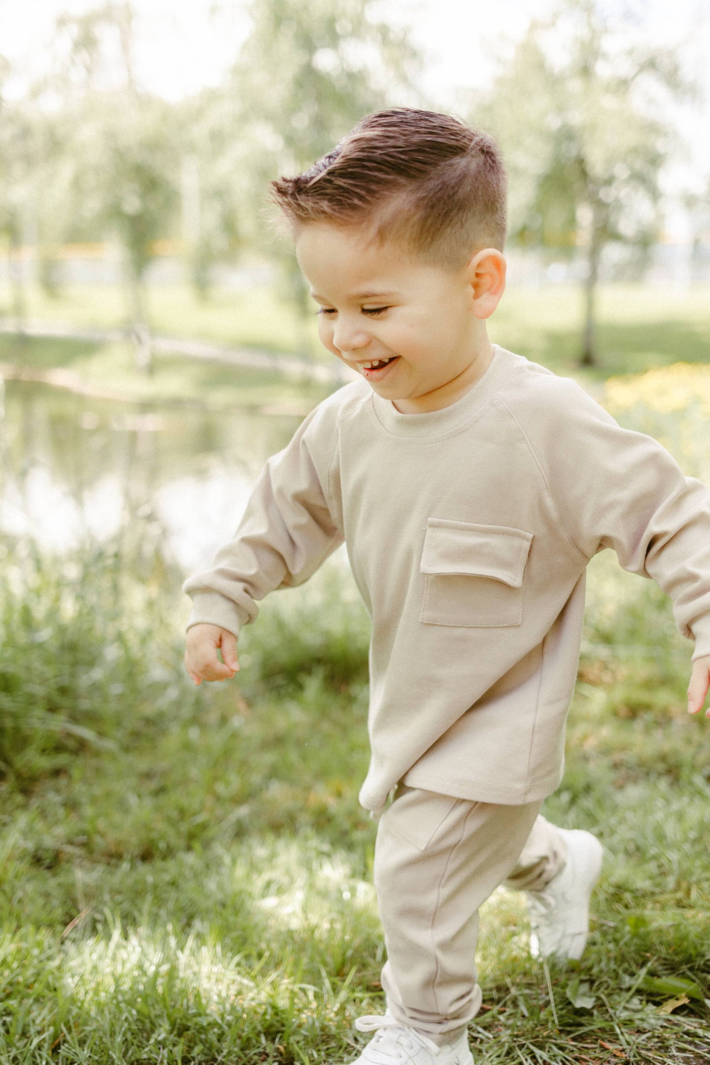 Raglan Daywear Set | Pale Grey