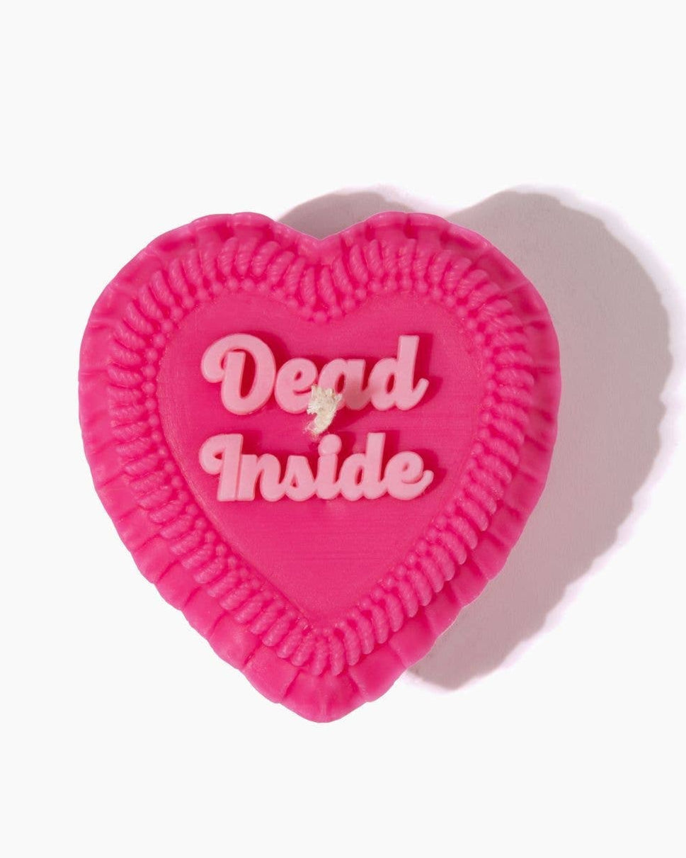 Dead Inside Heart Candle