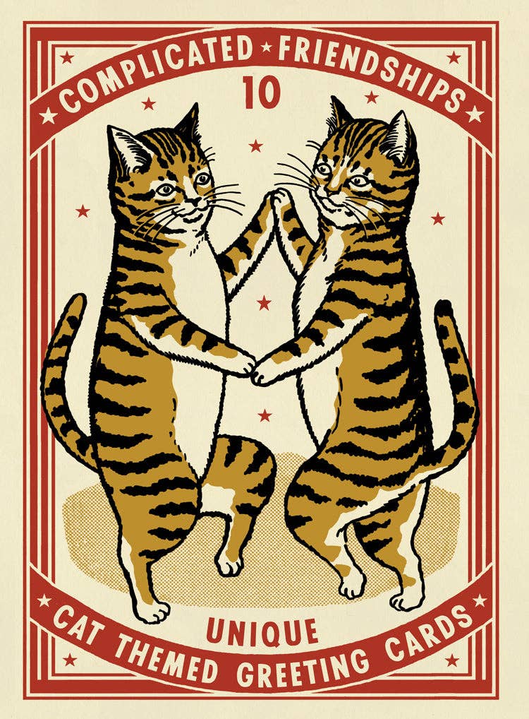 Cat Complicated Friendship Greeting Cards SYF