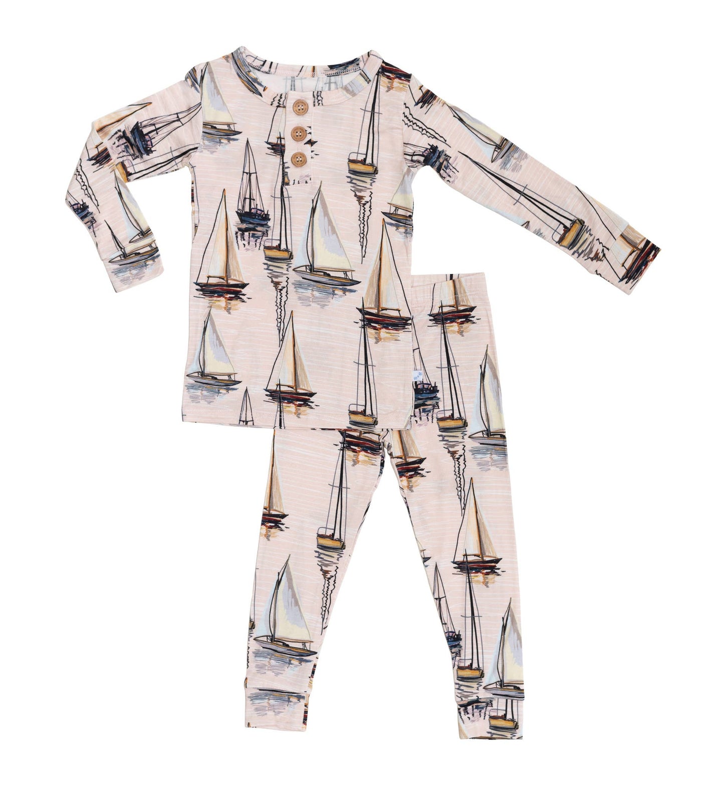 Bamboo Long Sleeve Henley Pajamas | Seas the Day