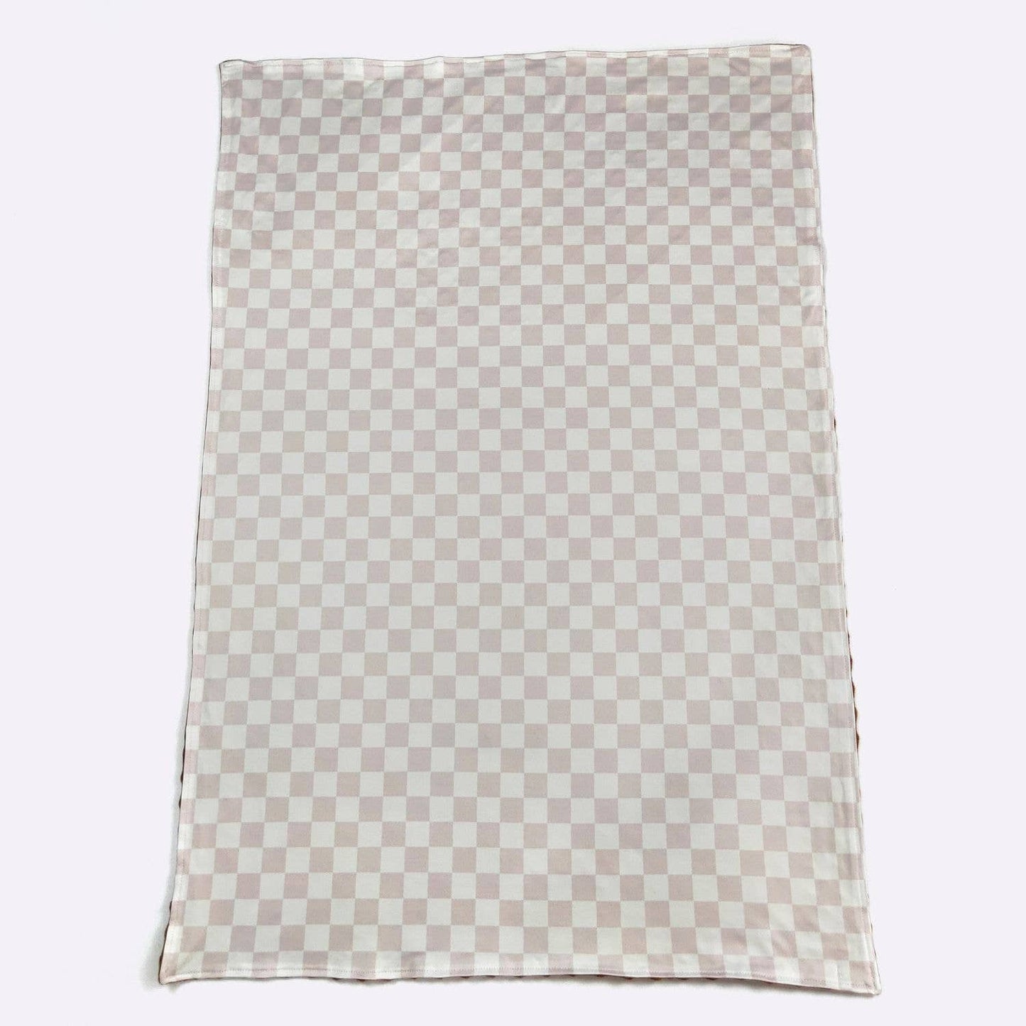 Tan Checkered | Minky Blanket