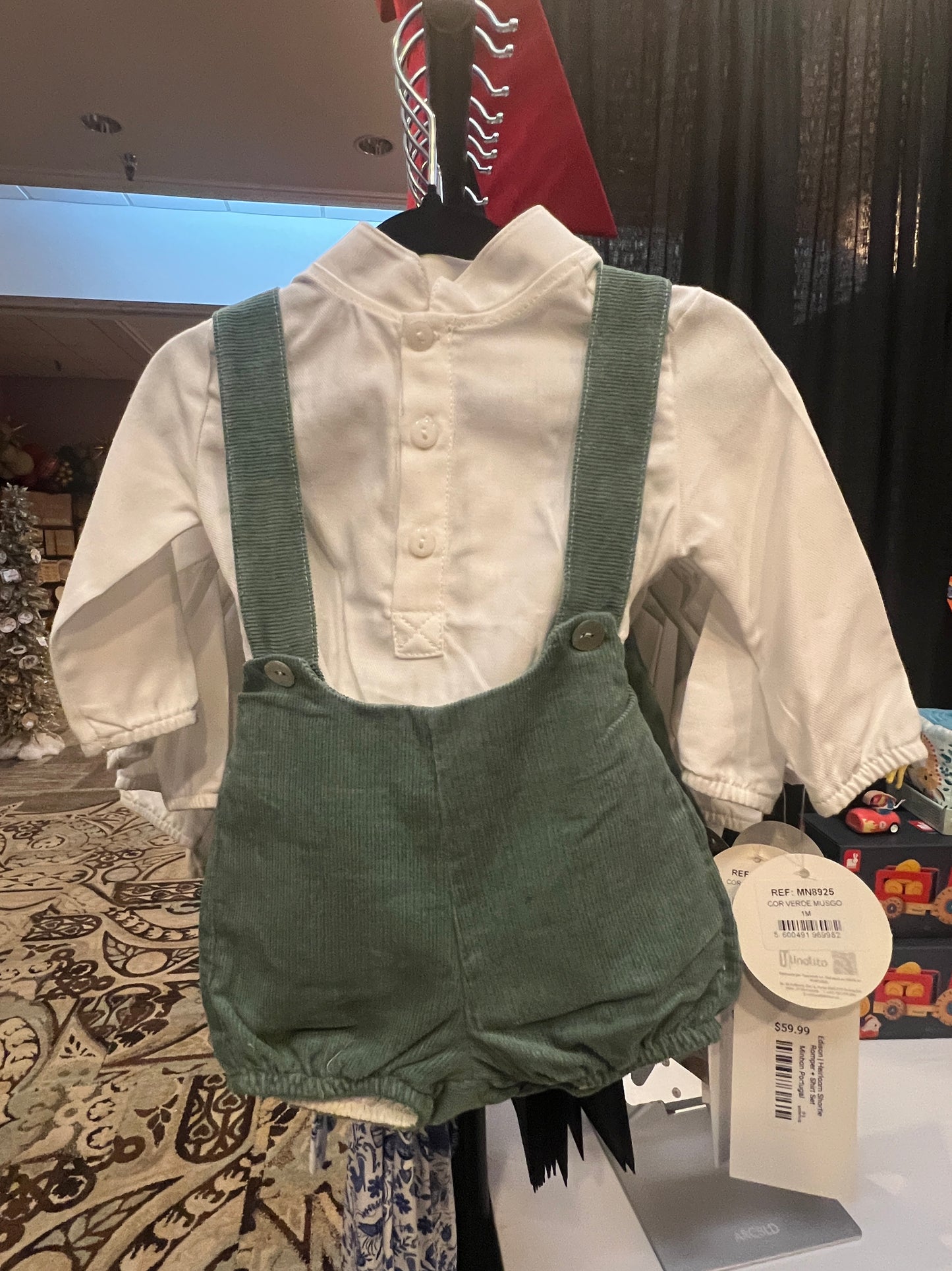 Edison | Heirloom Shortie Romper + Shirt Set