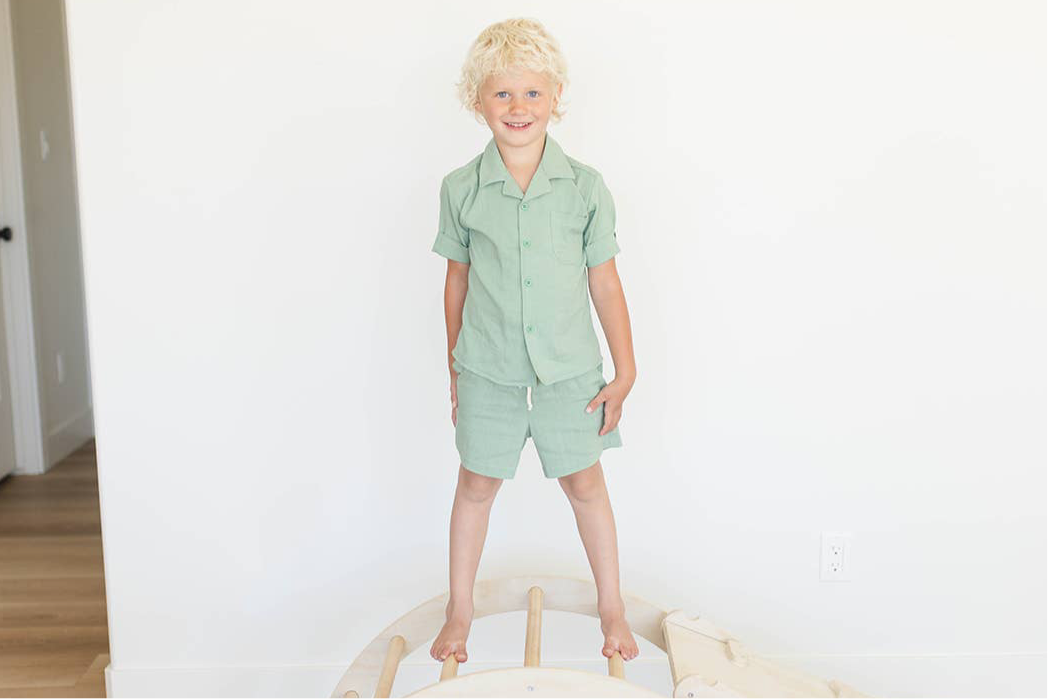 Cotton Linen Set | Mint