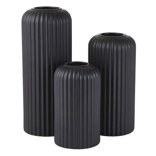 Black Pillar Vase