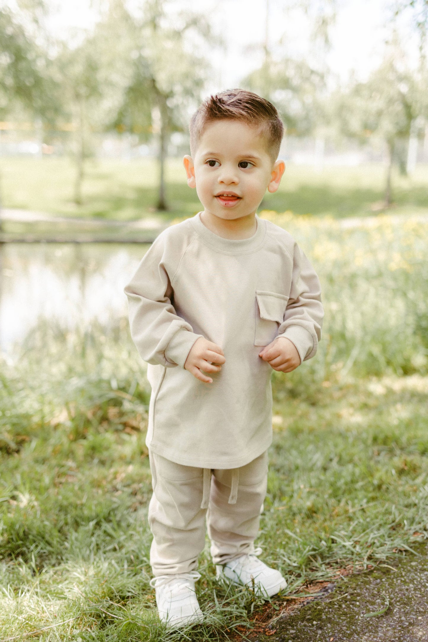 Raglan Daywear Set | Pale Grey