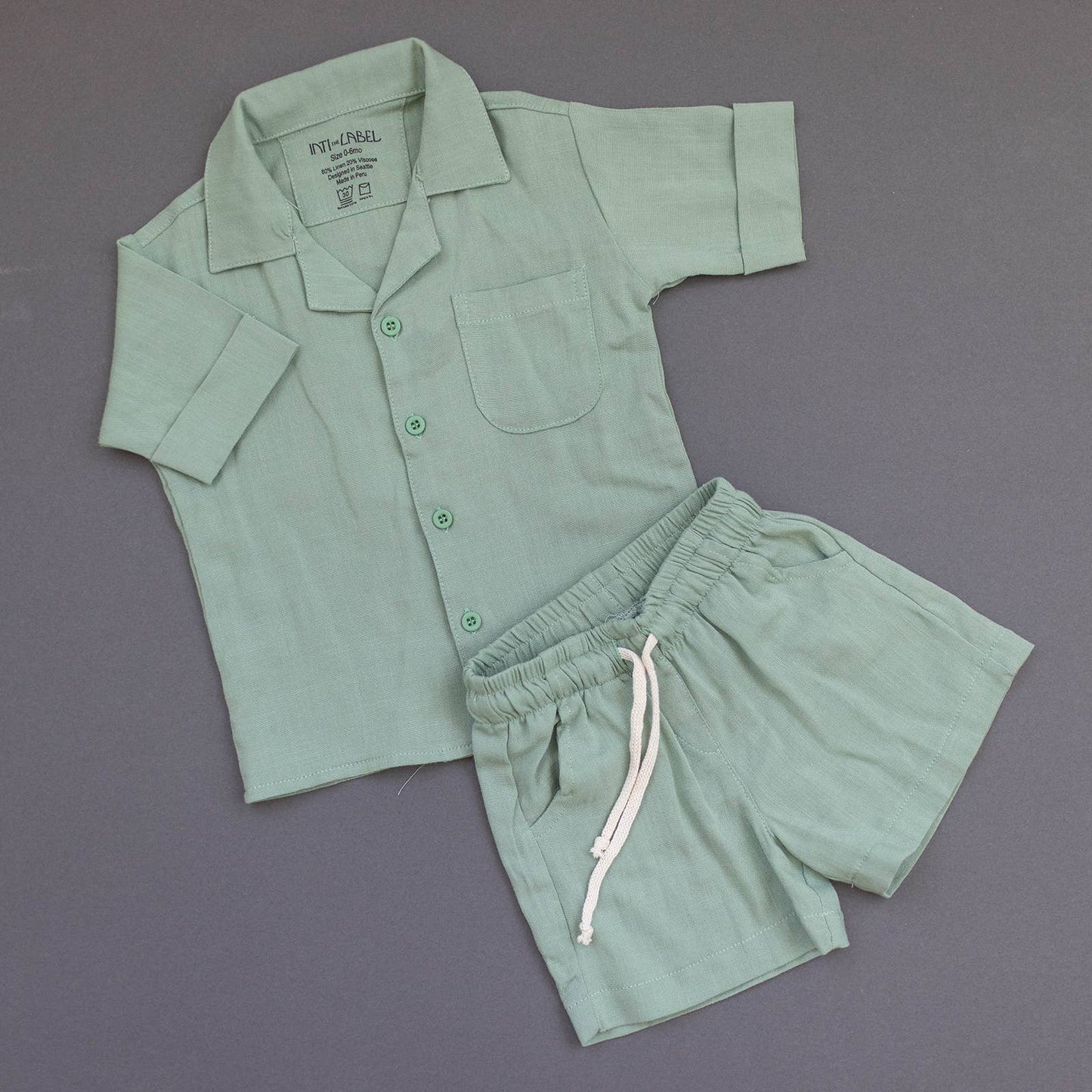 Cotton Linen Set | Mint