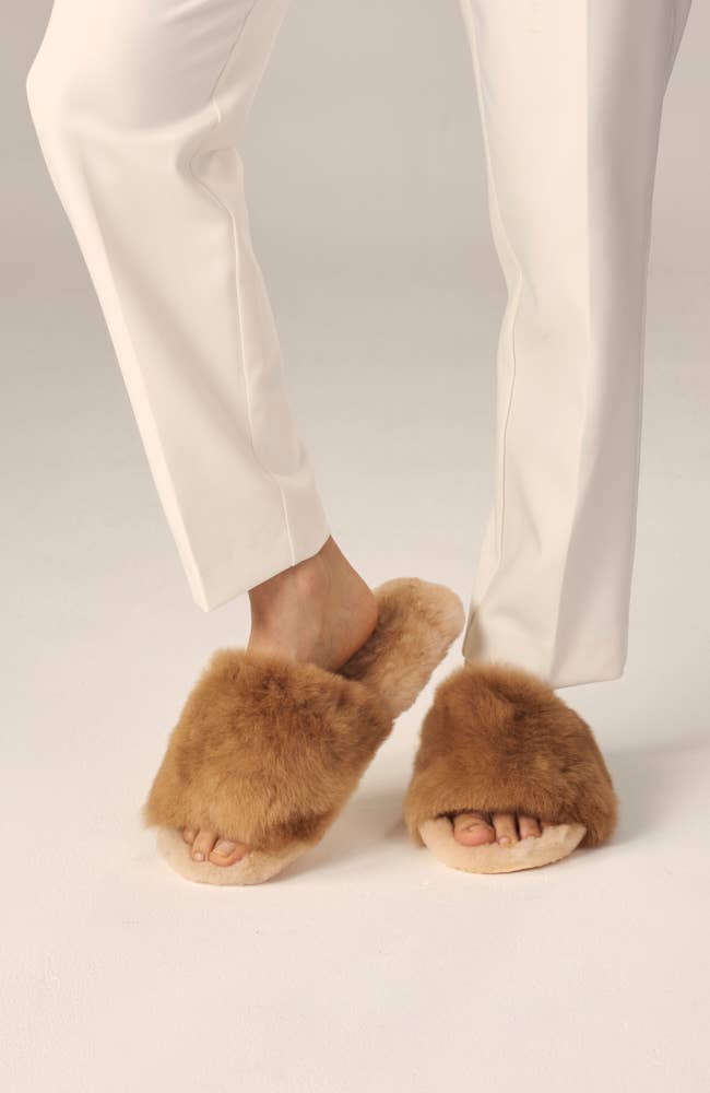 Alpaca Fur Slippers