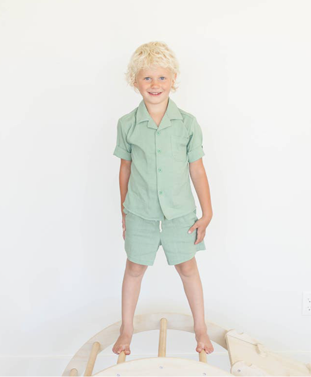 Cotton Linen Set | Mint