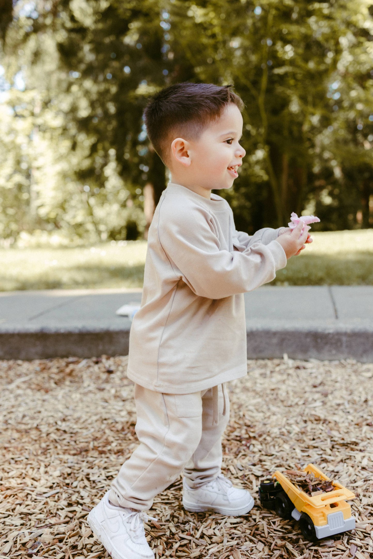 Raglan Daywear Set | Pale Grey
