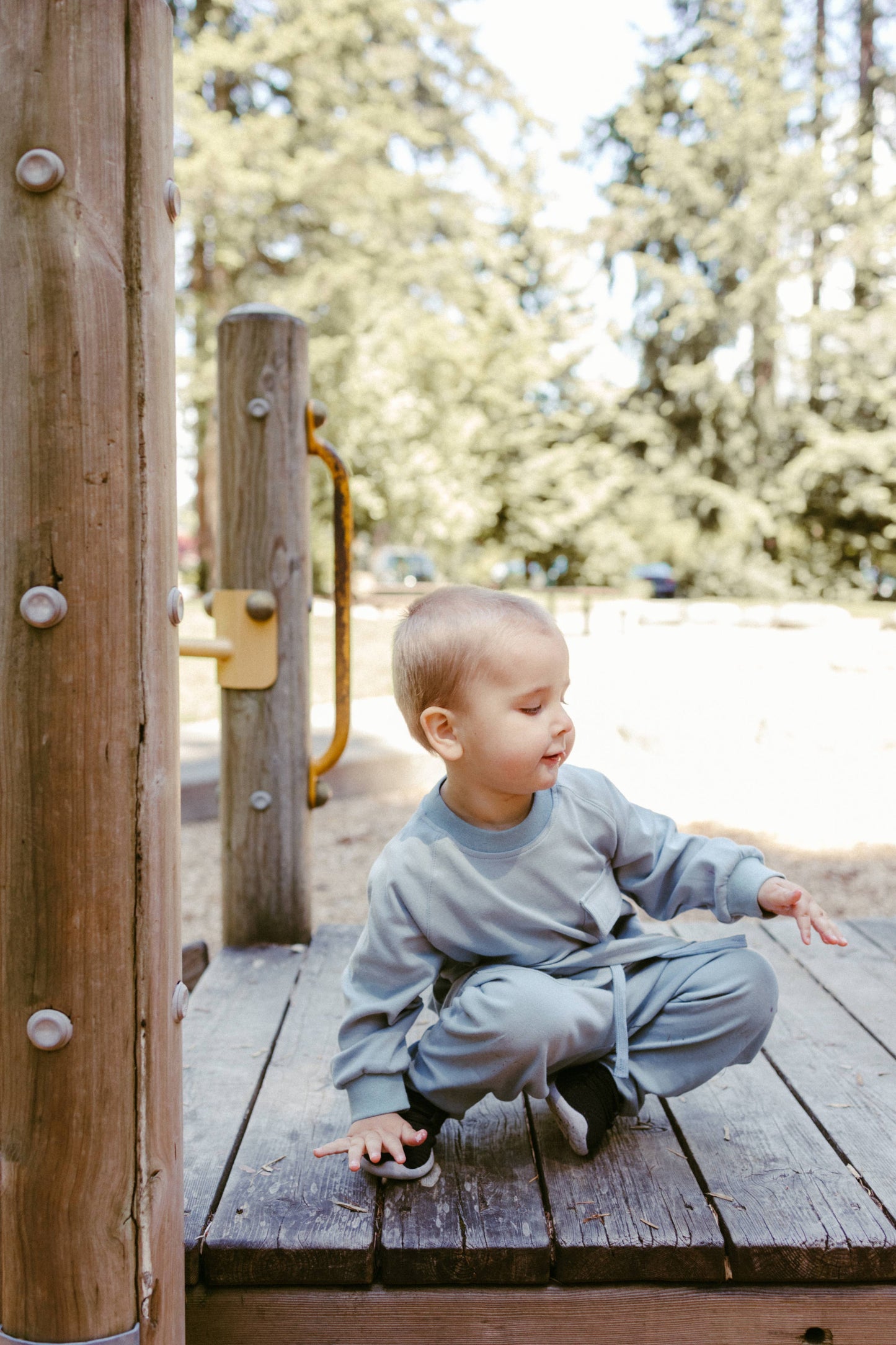 Raglan Daywear Set | Dusty Blue
