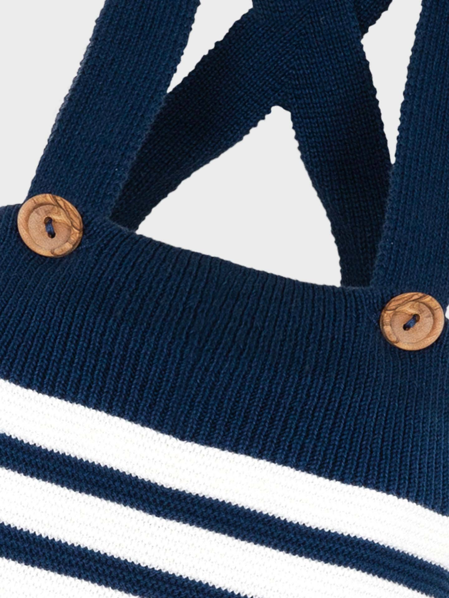 Sailor Knit | Shortie Overalls