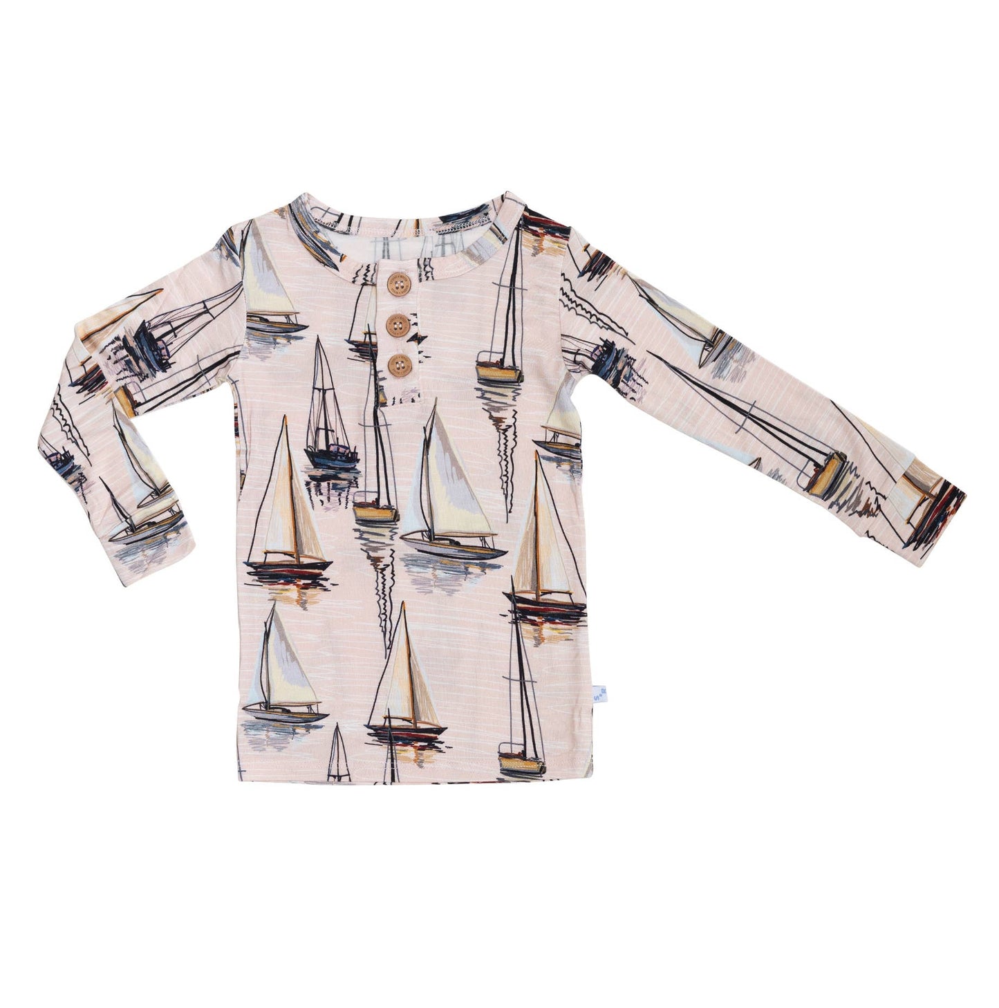 Bamboo Long Sleeve Henley Pajamas | Seas the Day