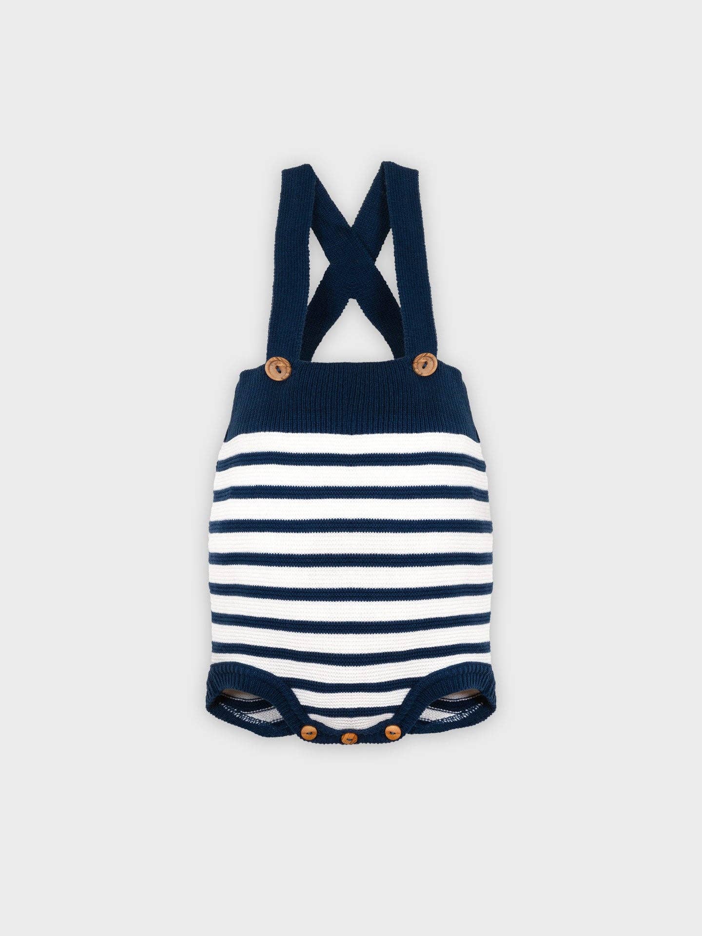 Sailor Knit | Shortie Overalls