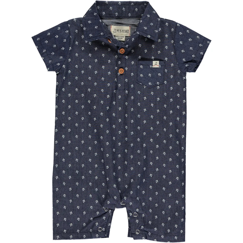 Chambray Romper | Anchor