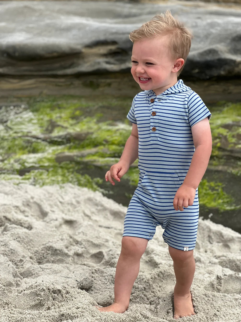 Hooded Romper | Charlie