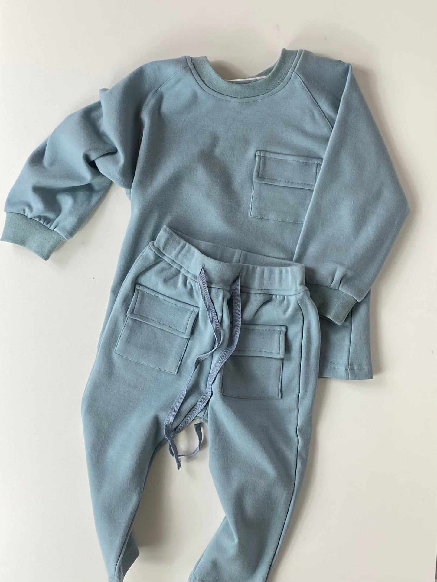 Raglan Daywear Set | Dusty Blue