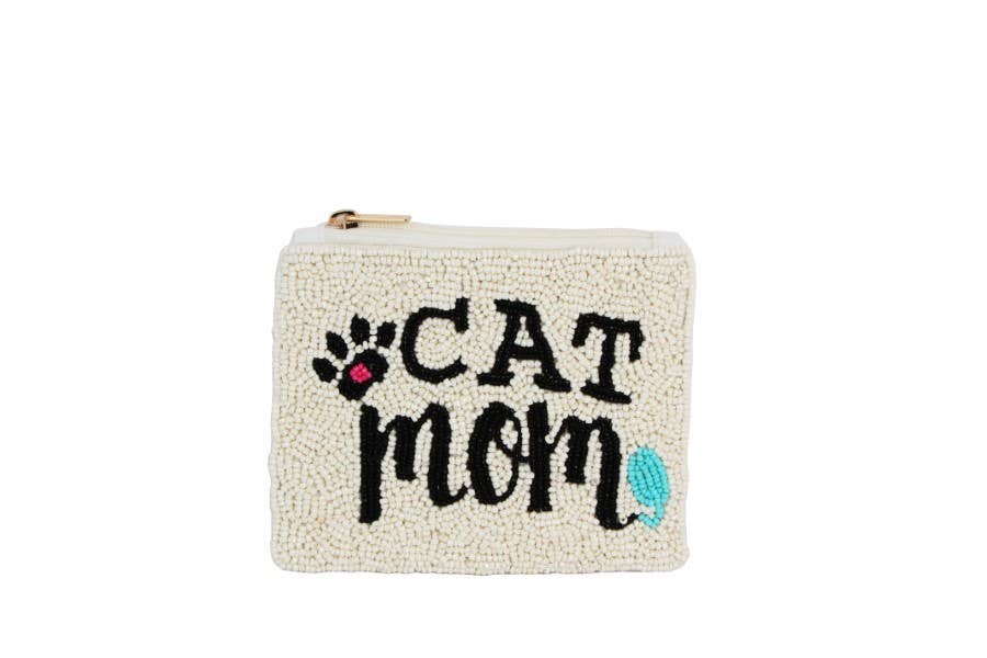 Cat Mom | Beaded Zip