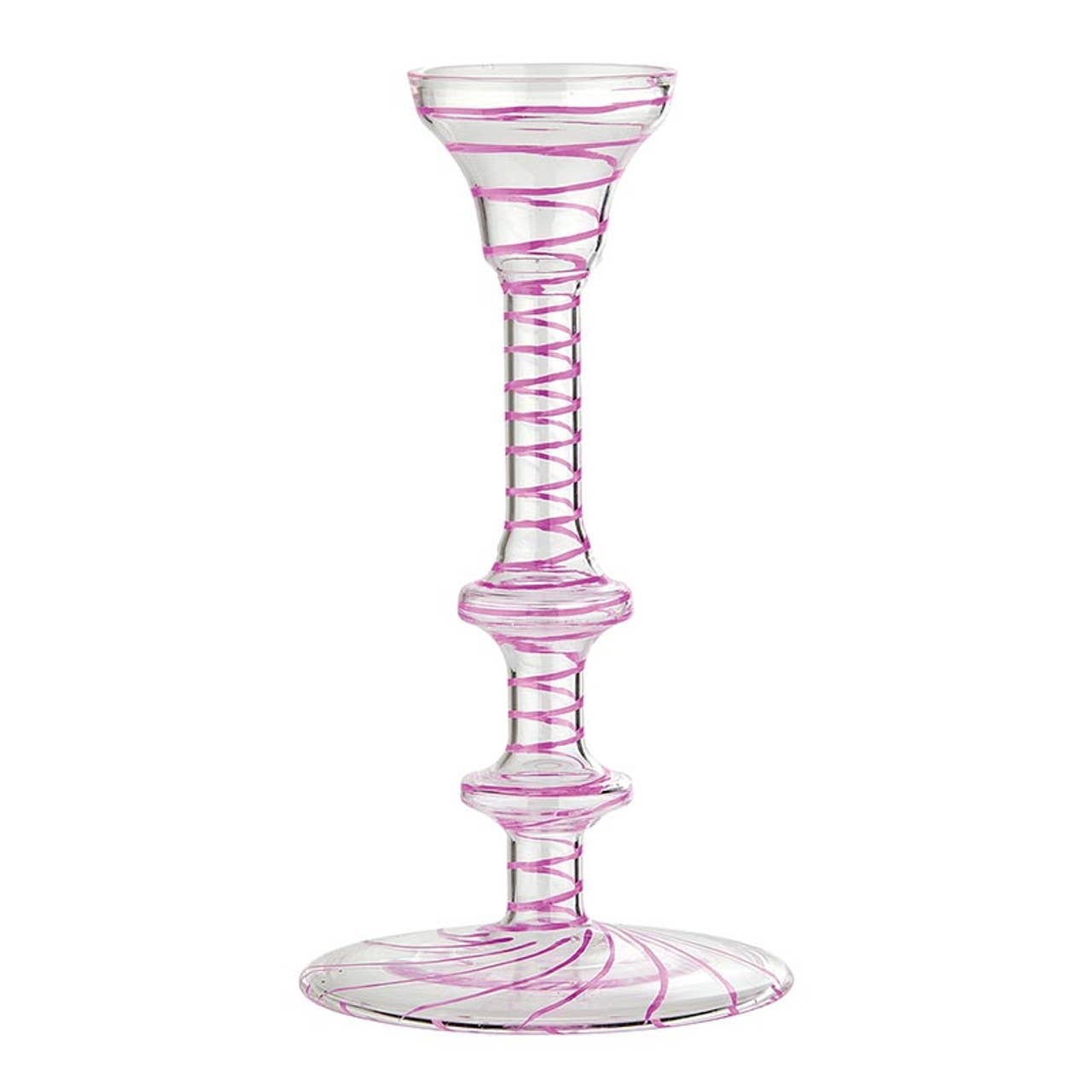 Pink Stripes | Candleholder Set