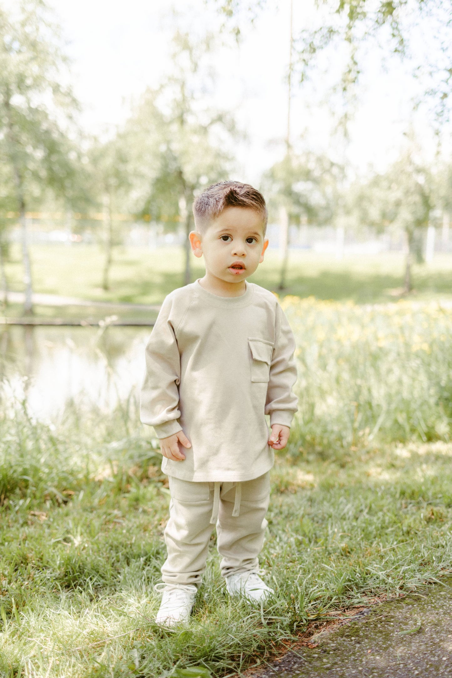 Raglan Daywear Set | Pale Grey