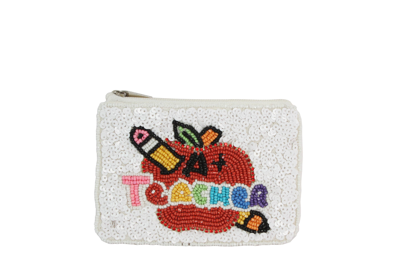 A+ Teacher | Beaded Zip