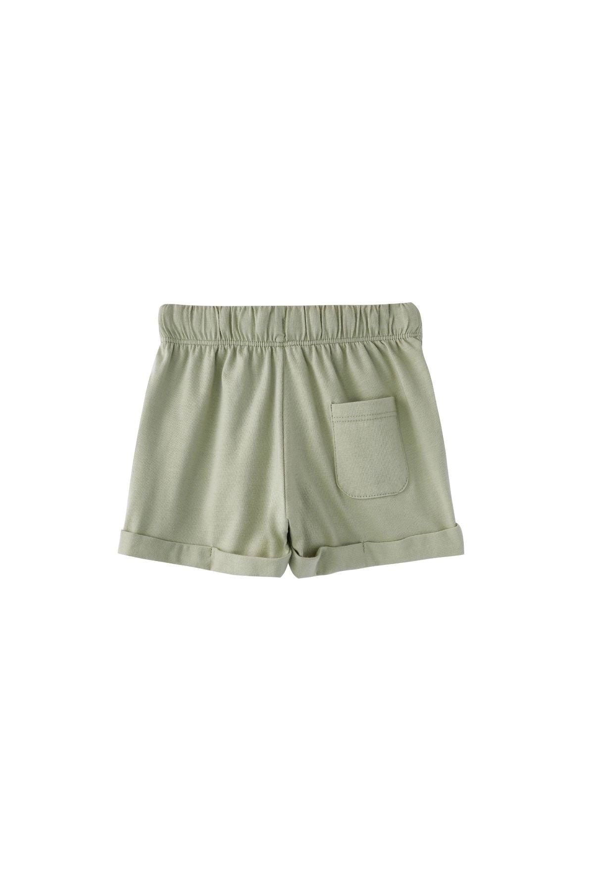 Organic Cotton T-Shirt and Shorts Set | Grey Green