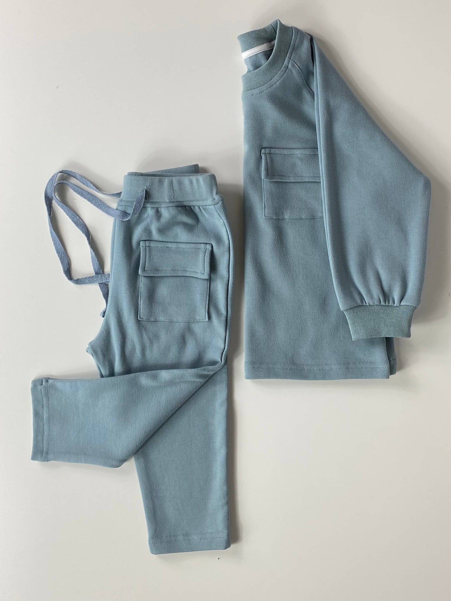 Raglan Daywear Set | Dusty Blue