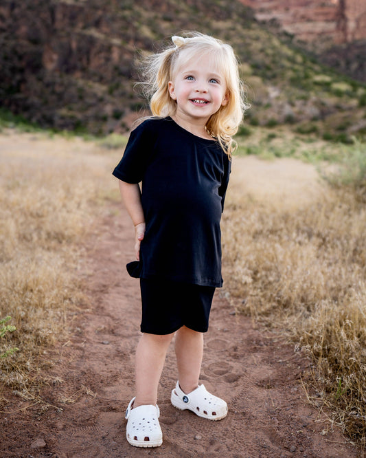 Biker Short Set | Black