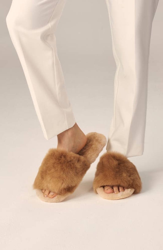 Alpaca Fur Slippers