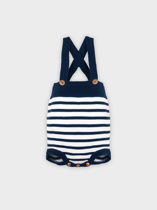 Sailor Knit | Shortie Overalls