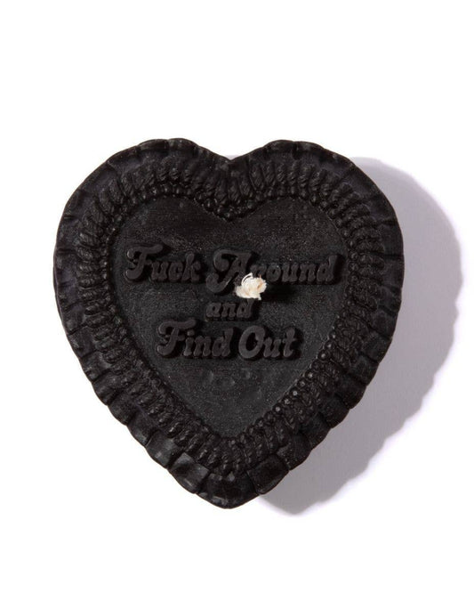 Fuck Around and Find Out Heart Candle