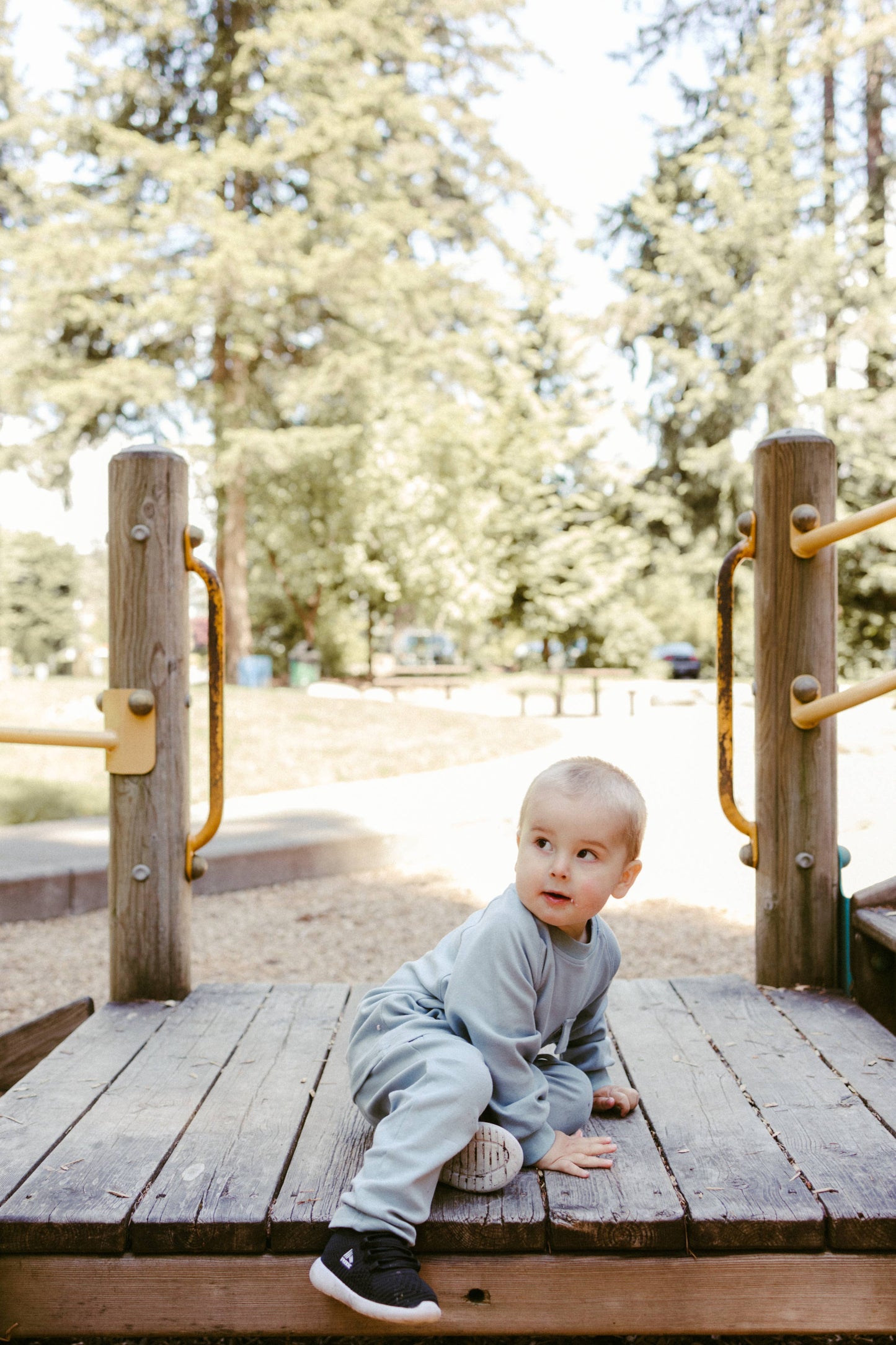 Raglan Daywear Set | Dusty Blue