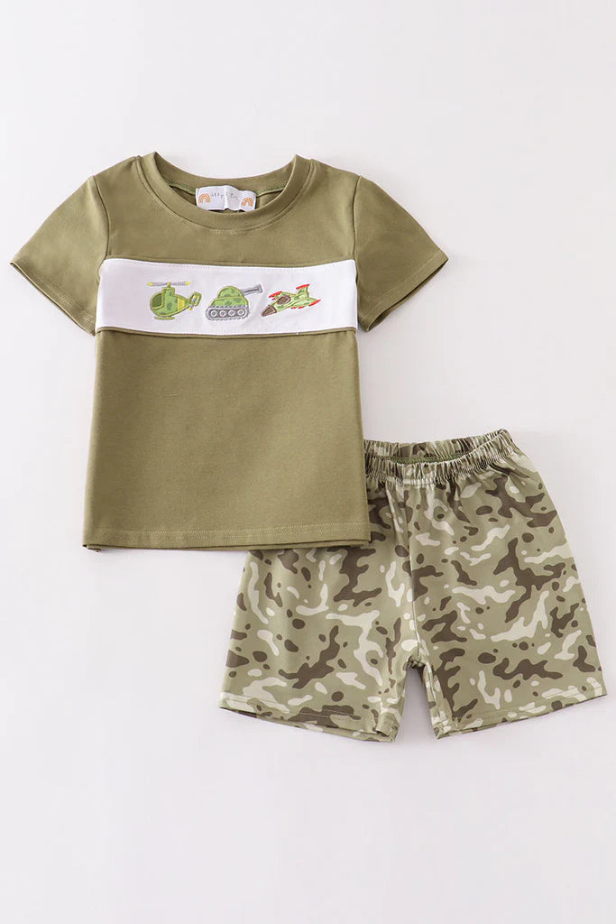 Camo Helicopter | Short Set